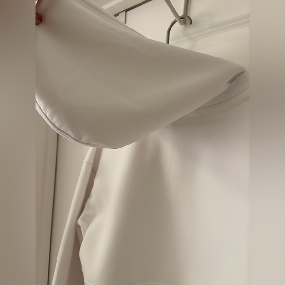 Free People Bell Sleeve White Oversized Cropped Hoodie - Picture 12 of 15